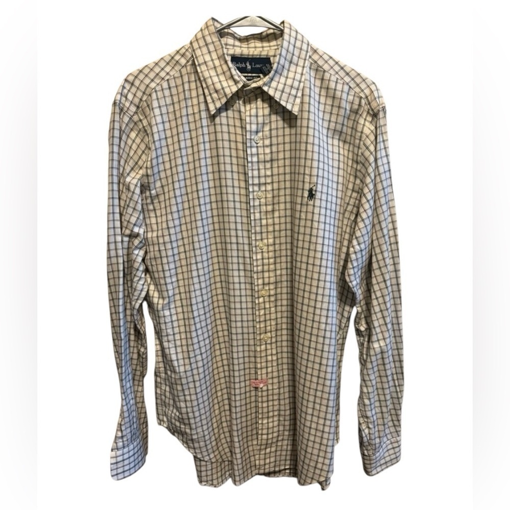 Ralph Lauren Polo Men’s Long Sleeve Classic Fit Button Down Shirt Sz L - Picture 1 of 8